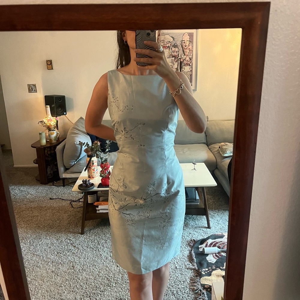 Y2K Ann Taylor Boatneck Midi Dress